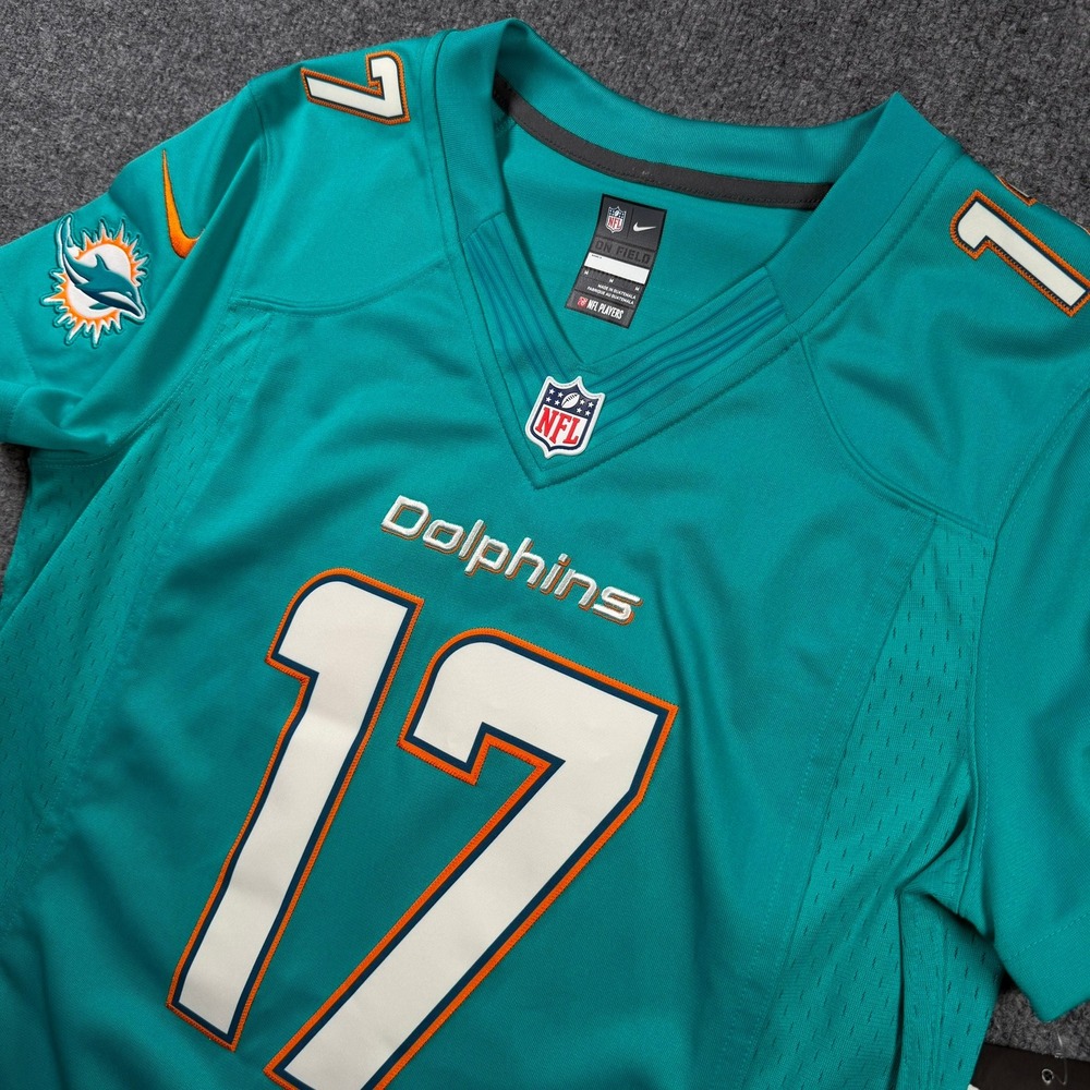 Nike Miami Dolphins Jersey Womens Medium Aqua Ryan Tannehill 17 NFL On Field - Picture 9 of 12